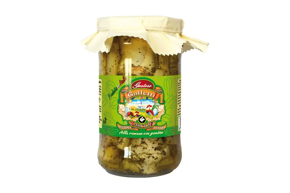 Carciofi alla romana con gambo