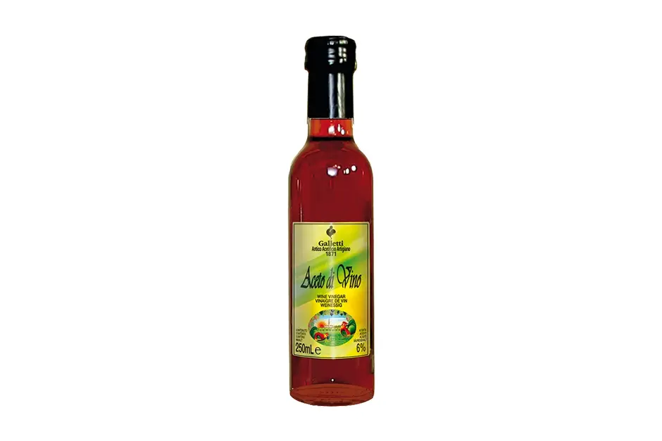 Aceto di vino rosso in bottiglia 